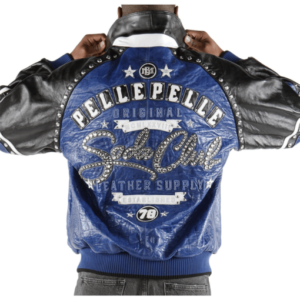 Pelle Pelle Soda Club Supply Blue Leather Jacket
