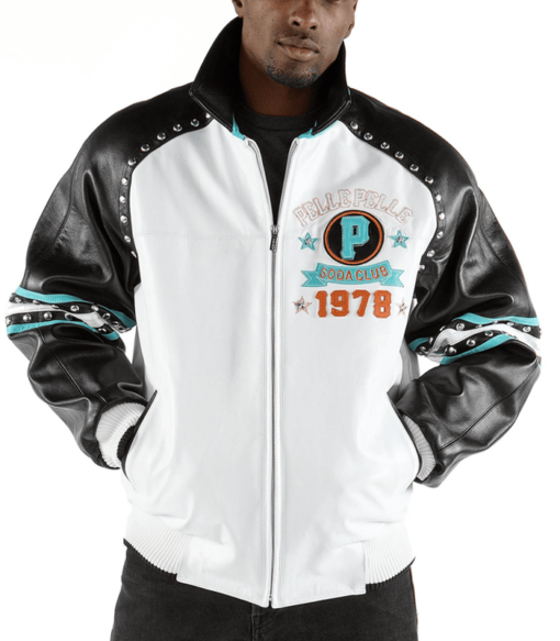 Pelle Pelle Soda Club Supply White Leather Jacket (1) Pelle Pelle Soda Club Supply White Leather Jacket