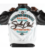 Pelle Pelle Soda Club Supply White Leather Jacket