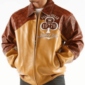 Pelle Pelle Soda Club Tim Tan Brown Leather Jacket