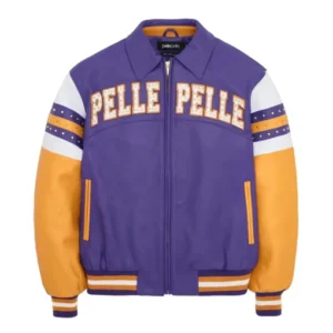 Pelle Pelle Soda Club Vintage Purple Leather Jacket