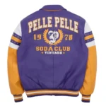 Pelle Pelle Soda Club Vintage Purple Leather Jacket