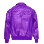 Pelle Pelle Vintage Purple Puff Plush Leather Jacket