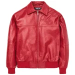 Pelle Pelle Vintage Red Puff Plush Leather Jacket