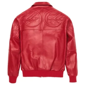 Pelle Pelle Vintage Red Puff Plush Leather Jacket