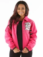 Pelle Pelle Women’s Detroit Pink Wool Jacket