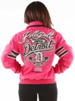 Pelle Pelle Women’s Detroit Pink Wool Jacket
