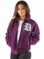 Pelle Pelle Women’s Detroit Purple Wool Jacket