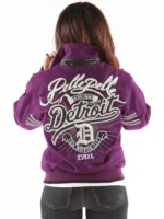 Pelle Pelle Women’s Detroit Purple Wool Jacket