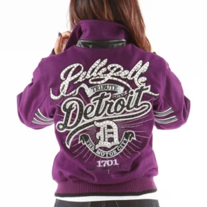 Pelle Pelle Women’s Detroit Purple Wool Jacket