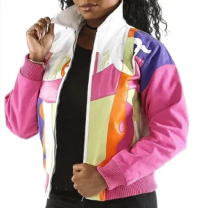 Pelle Pelle Women’s Pink Picasso Wool Jacket