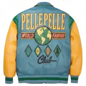 Pelle Pelle World Famous Soda Club Turquoise Leather Jacket