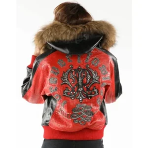 Pelle Pelle’s Womens Forever Flawless Red Leather Jacket