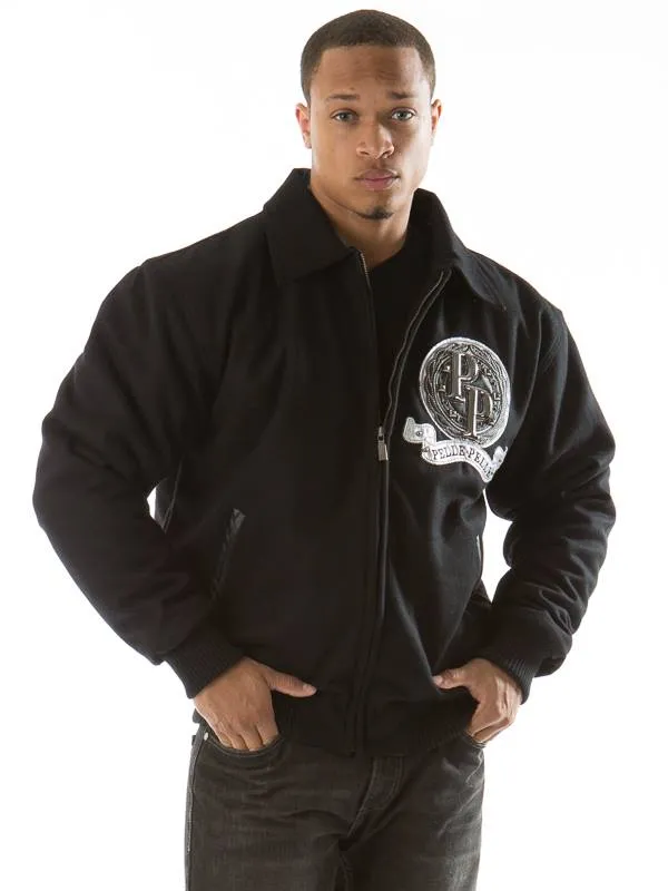 pelle-pelle-limited-edition-back-wool-jacket-front-view Pelle Pelle Limited Edition Black Wool Jacket