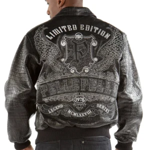 Pelle Pelle Limited Edition Black Croc. Leather Jacket