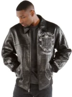 Pelle Pelle Limited Edition Black Croc. Leather Jacket