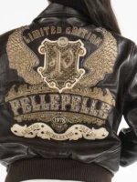 Pelle Pelle Women’s Limited Edition BlackBrown Leather Jacket