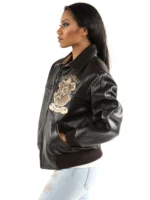 Pelle Pelle Women’s Limited Edition BlackBrown Leather Jacket