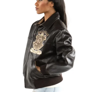 Pelle Pelle Women’s Limited Edition BlackBrown Leather Jacket