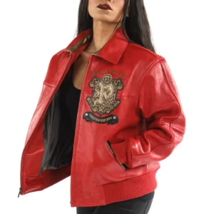 Pelle Pelle Women’s Limited Edition Red Leather Jacket