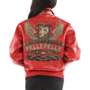 Pelle Pelle Women’s Limited Edition Red Leather Jacket